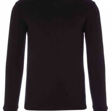 HJ Hall Cotton Rich Thermal Long Sleeve Top - Black