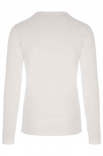 HJ Hall Cotton Rich Thermal Long Sleeve Top - White
