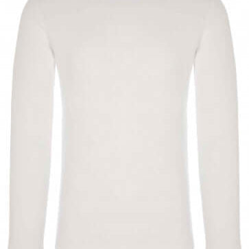 HJ Hall Cotton Rich Thermal Long Sleeve Top - White