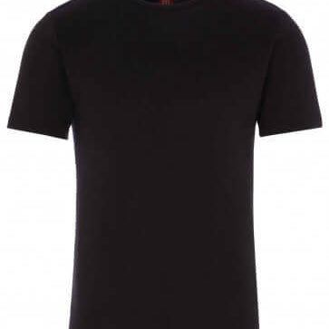 HJ Hall Cotton Rich Thermal Short Sleeve T-shirt - Black