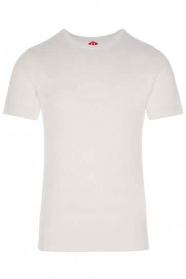 HJ Hall Cotton Rich Thermal Short Sleeve T-shirt - White