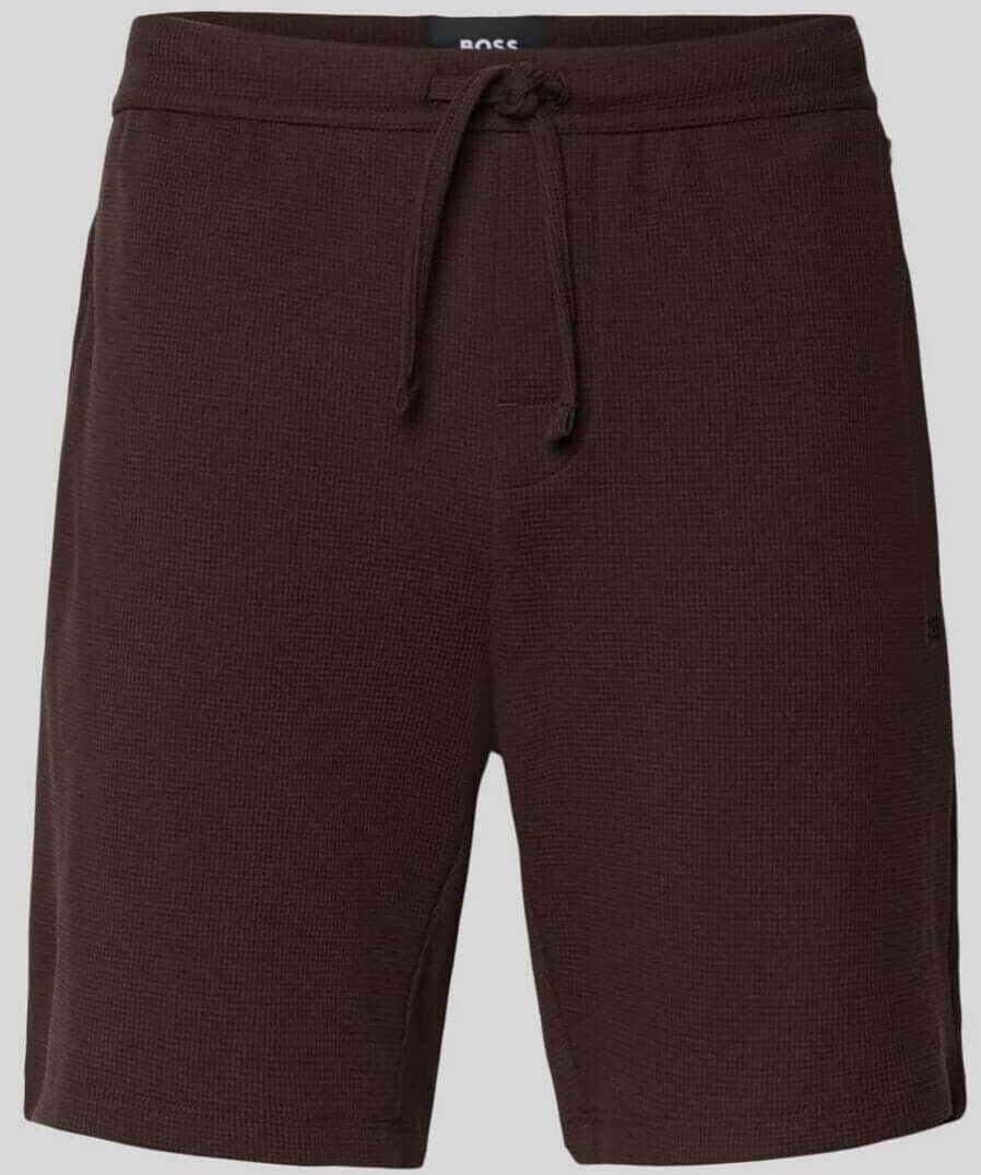 BOSS Mens Waffle Lounge Shorts Cotton Blend Pyjama Sleepwear Bottoms