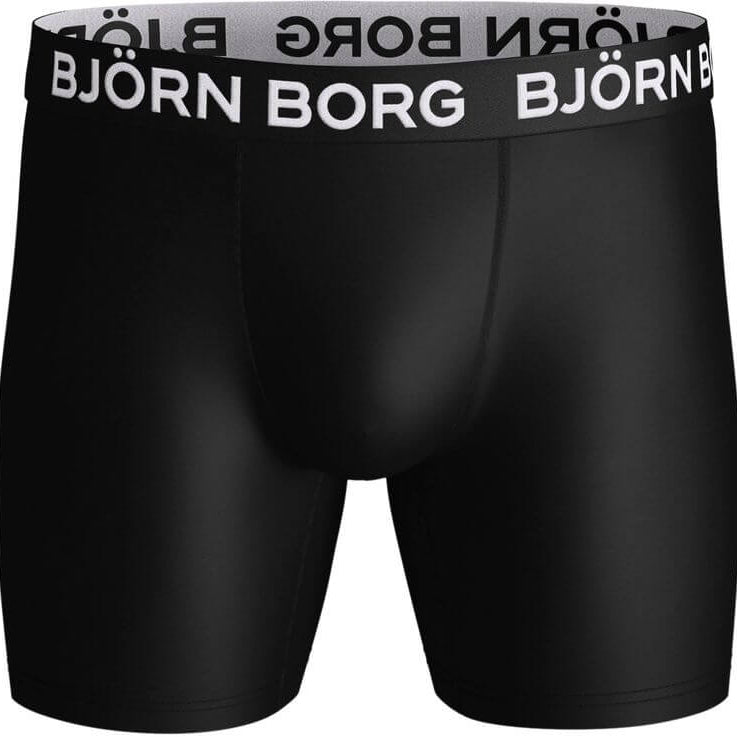 Björn Borg 3 Pack Performance Boxer - Black, Print, Green