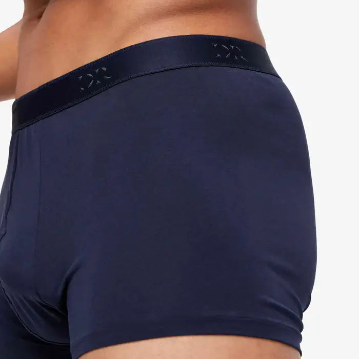 Derek Rose Men's Jack Pima Cotton Stretch Hipster / Boxer Briefs - Navy
