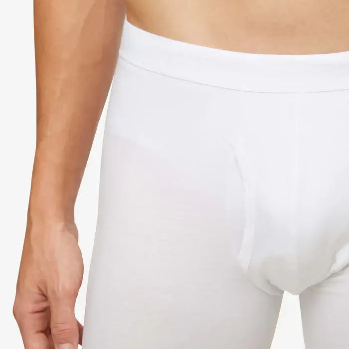 Derek Rose Men's Jack Trunks Pima Cotton Stretch -White