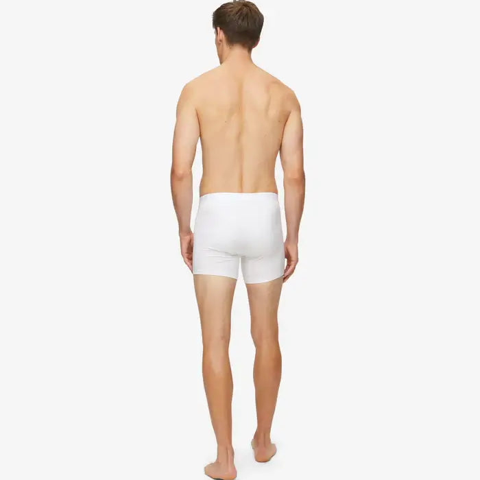 Derek Rose Men's Jack Trunks Pima Cotton Stretch -White