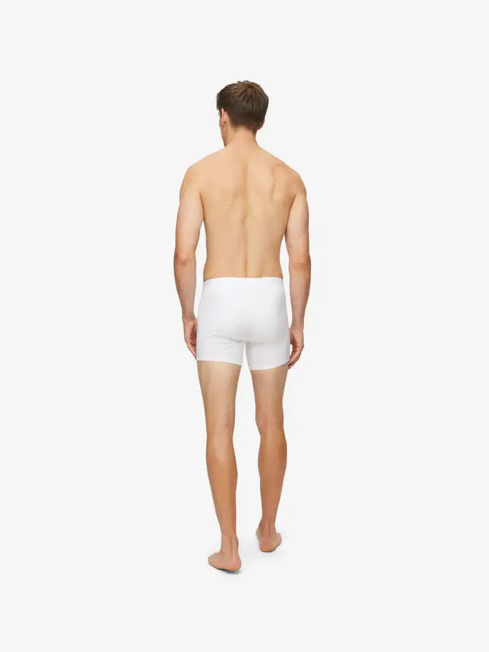 Derek Rose Men's Jack Trunks Pima Cotton Stretch -White