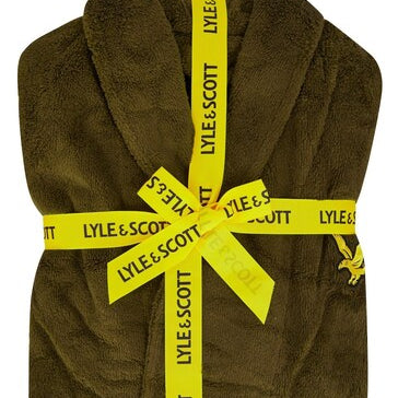 Lyle & Scott Jeremy Bathrobe - Dark Olive