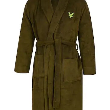 Lyle & Scott Jeremy Bathrobe - Dark Olive