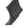 Jack & Jones 5 Pack Socks - Dark Grey Melange