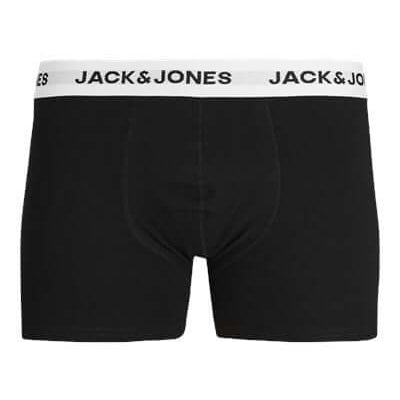 Jack & Jones Jacbasic 5 Pack Cotton Stretch Trunks - Forest Night/Navy Blazer/ Dark Grey Melange/ Black/Black