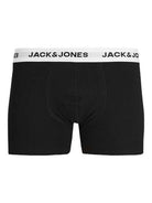Jack & Jones Jacbasic 5 Pack Cotton Stretch Trunks - Forest Night/Navy Blazer/ Dark Grey Melange/ Black/Black