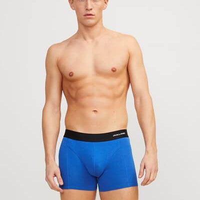 Jack & Jones Jaclucas Bamboo 3 Pack Trunks - Red/Blue/Green