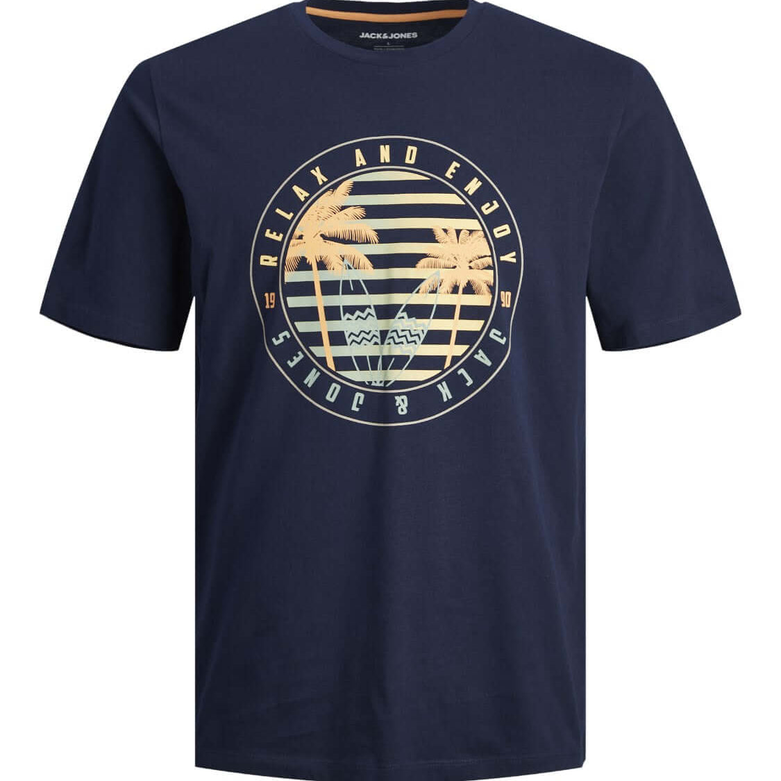 Jack & Jones JJsummer Vibe Crew Neck 100% Cotton T-Shirt