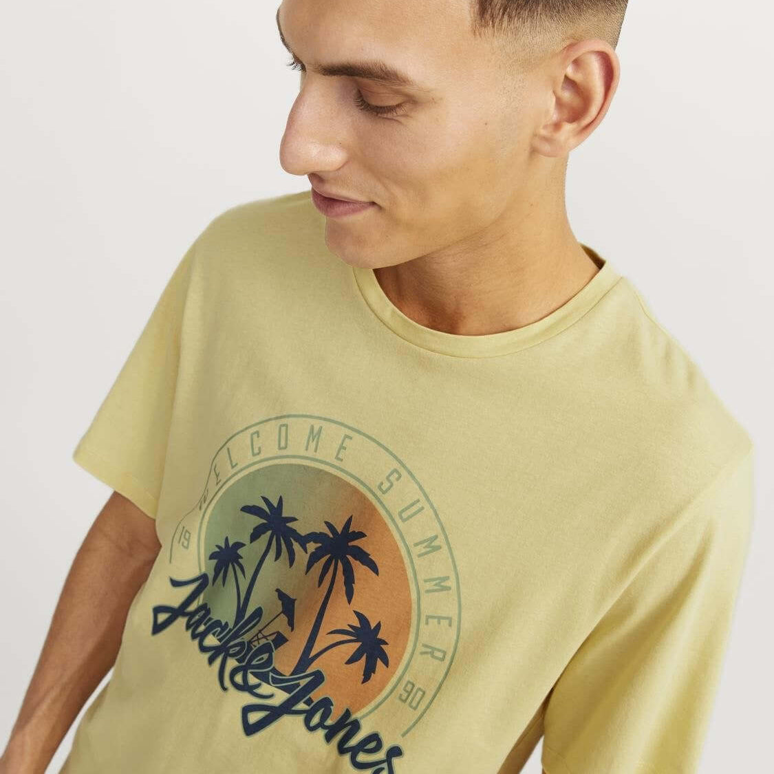 Jack & Jones JJsummer Vibe Crew Neck 100% Cotton T-Shirt