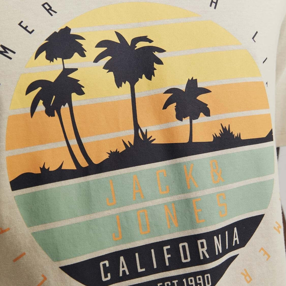 Jack & Jones JJsummer Vibe Crew Neck 100% Cotton T-Shirt