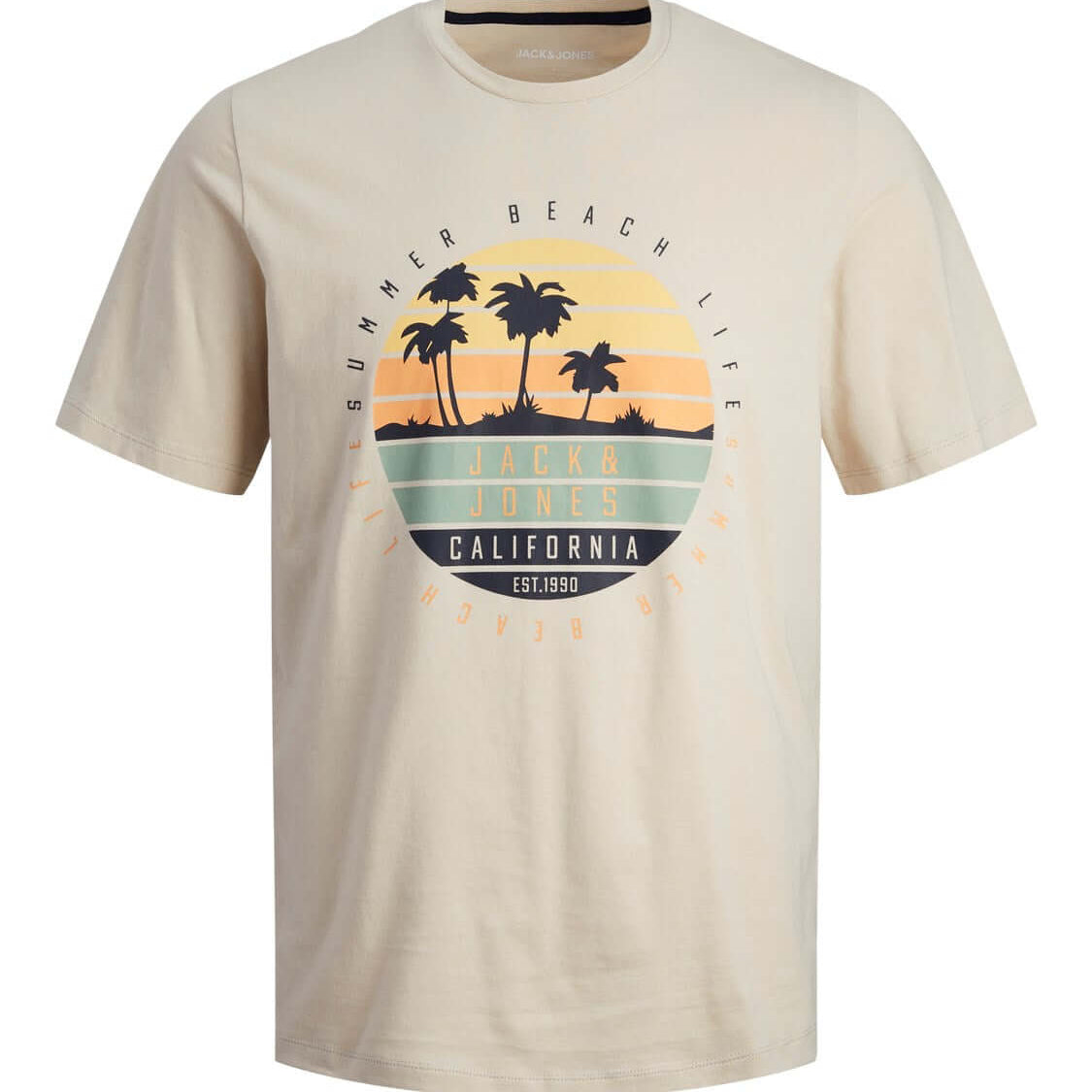 Jack & Jones JJsummer Vibe Crew Neck 100% Cotton T-Shirt