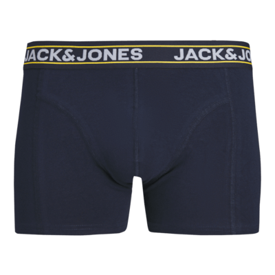 Jack & Jones Jacpink Flamingo Trunks 3 Pack Cotton Stretch Boxers - Navy Blazer, Print