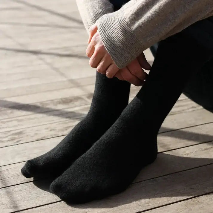 KLUE men's merino wool socks - Black - UK 7.5-11