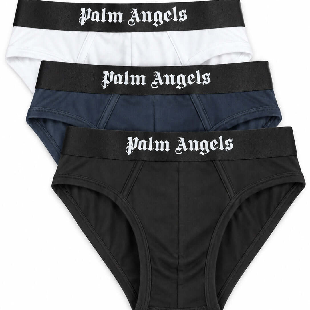 Palm Angels Premium Cotton Stretch Briefs 3 Pack
