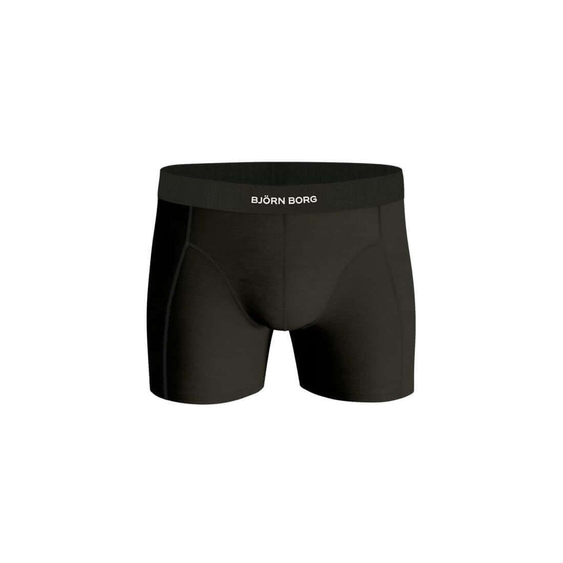 Bjorn Borg Lyocell 2 Pack Trunks - Black/Green Boxershorts