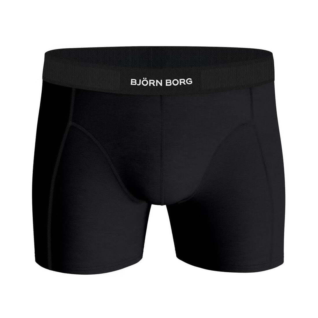 Bjorn Borg Lyocell 2 Pack Trunks - Black/Green Boxershorts