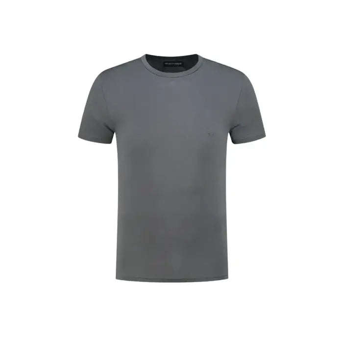 Emporio Armani 2 Pack Crew Neck Loungewear T-Shirt - Magenta / Black