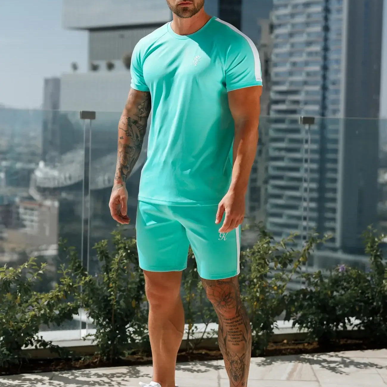 Gym King Core Plus Poly Short - Marine Green