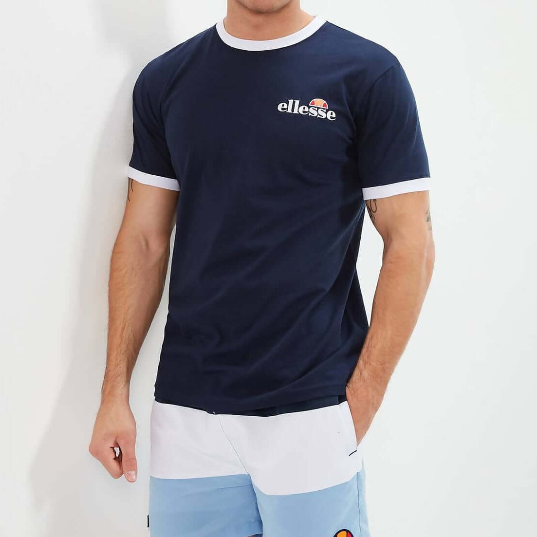 Ellesse Men's Meduno Tee - Navy T-Shirt