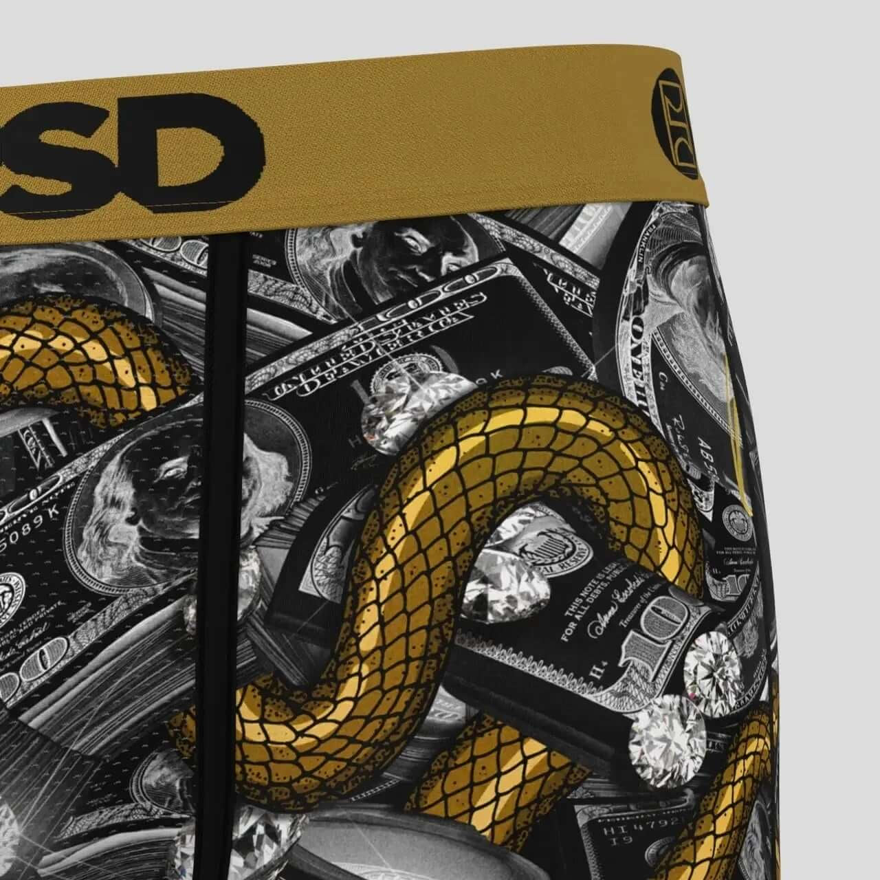 PSD Men's Paisley 7" Boxer Briefs - Mamba Money