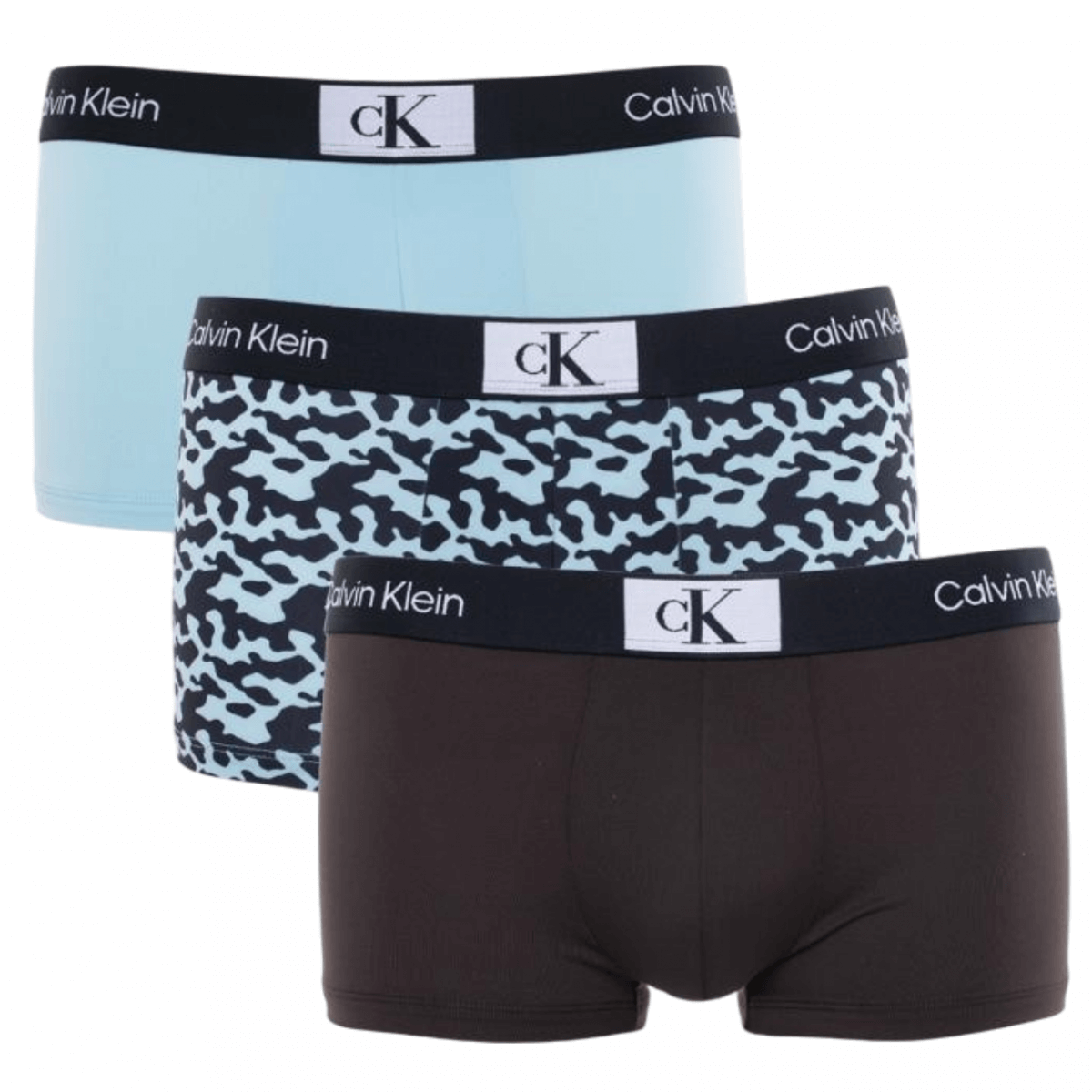 Calvin Klein 3 Pack CK96 Microfibre Low Rise Trunks - Multi