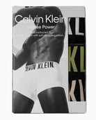 Calvin Klein Underwear 3 Pack Intense Power Cotton Trunks - Black, Multi Colour Logo