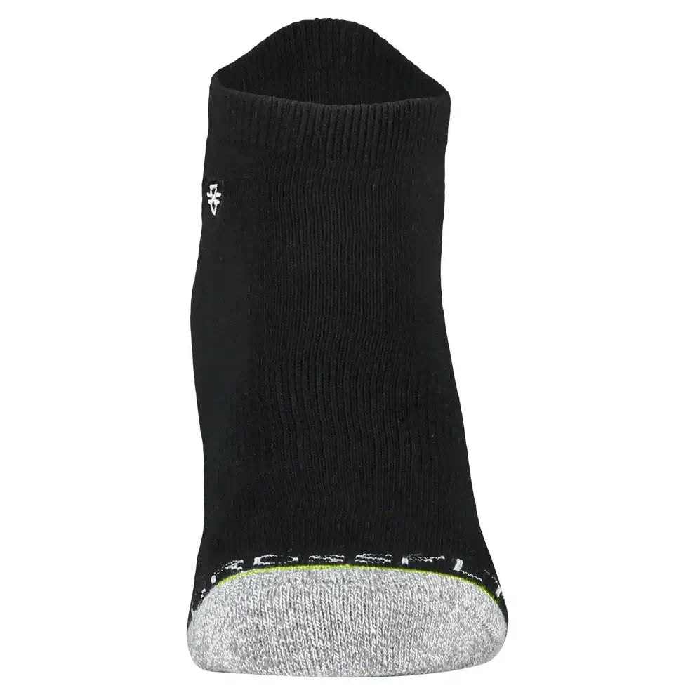 Crossfly Original Men's Low Cut Socks - Black front view