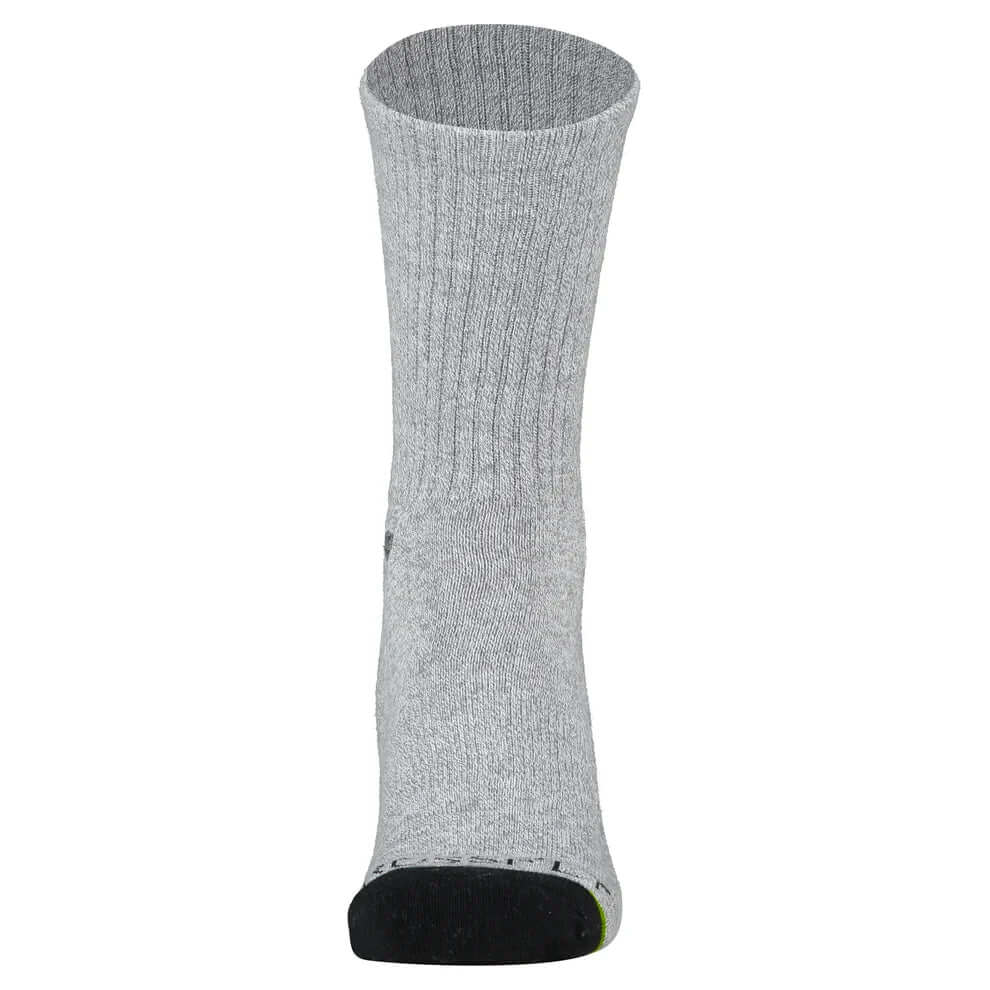 Crossfly Original Men's 12" Crew Socks - Grey Marle front view