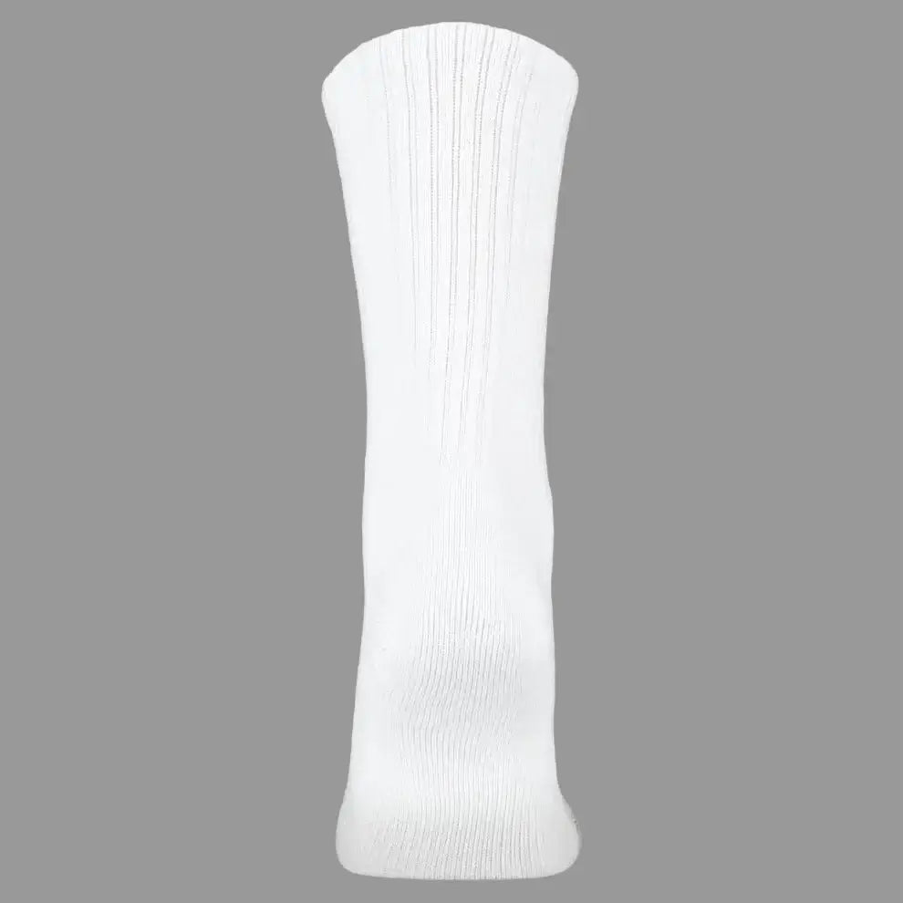 Crossfly Original Men's 12" Crew Socks - White back view