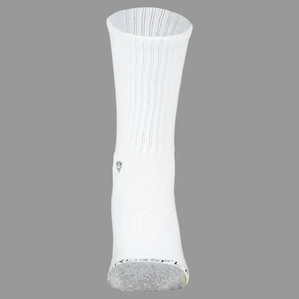 Crossfly Original Men's 12" Crew Socks - White front view