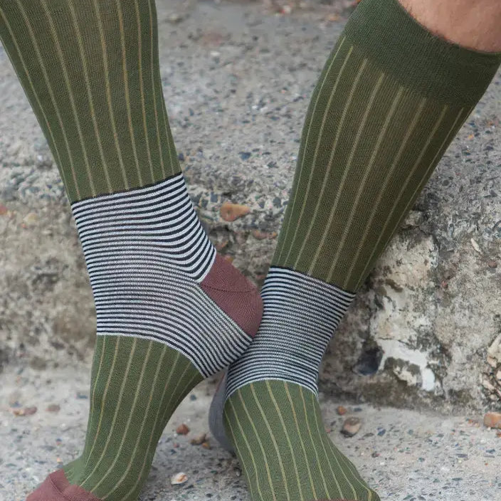 Peper Harow Oxford Stripe Men's Socks - One Size ( UK 6 - 13 )