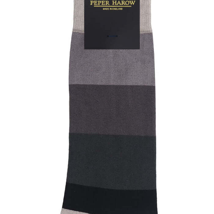 Peper Harow Block Stripe Men's Luxury Socks - One Size ( UK 6-13 )