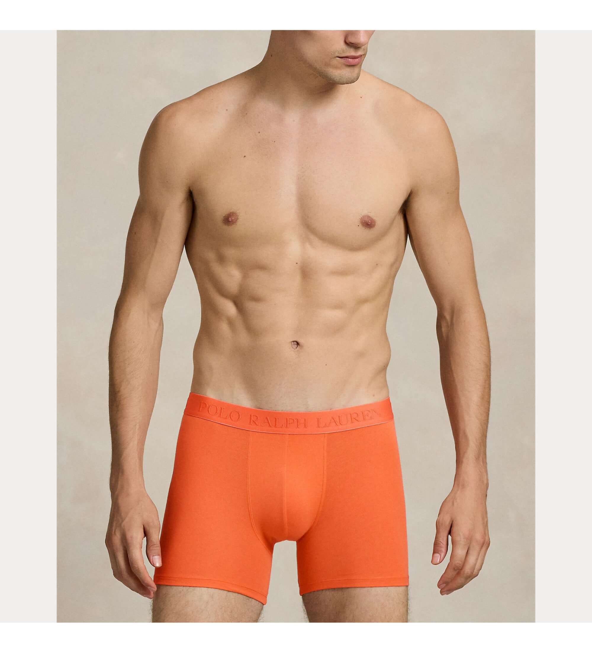 Polo Ralph Lauren Men's Boxer Briefs 3-Pack – Melon, Blue, Jonquil Berry