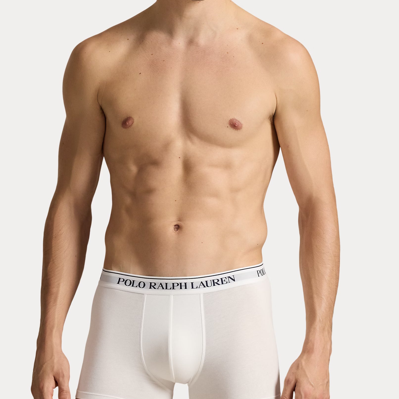 Polo Ralph Lauren Classic Stretch Cotton Trunks 3-Pack, Spring Melon AOP/White/Navy