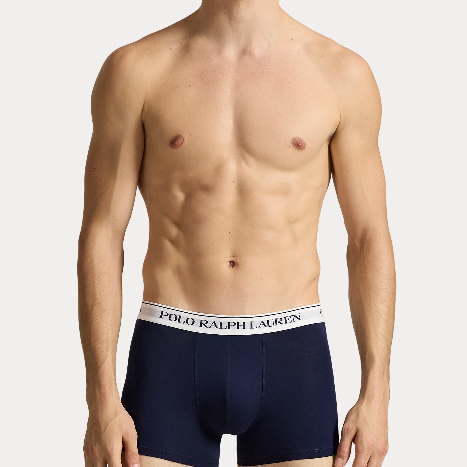 Polo Ralph Lauren Classic Stretch Cotton Trunks 3-Pack, Spring Melon AOP/White/Navy