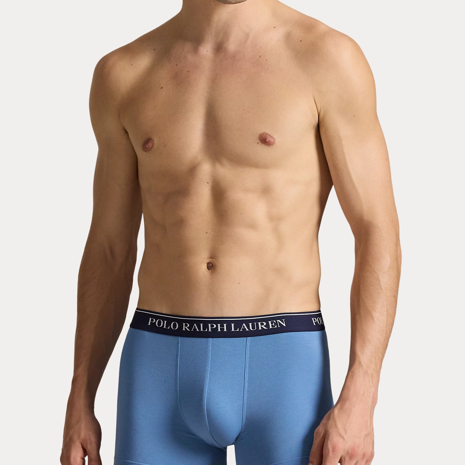 Polo Ralph Lauren Classic Stretch Cotton Trunks 3-Pack, Desert Rose AOP / Blue / Navy