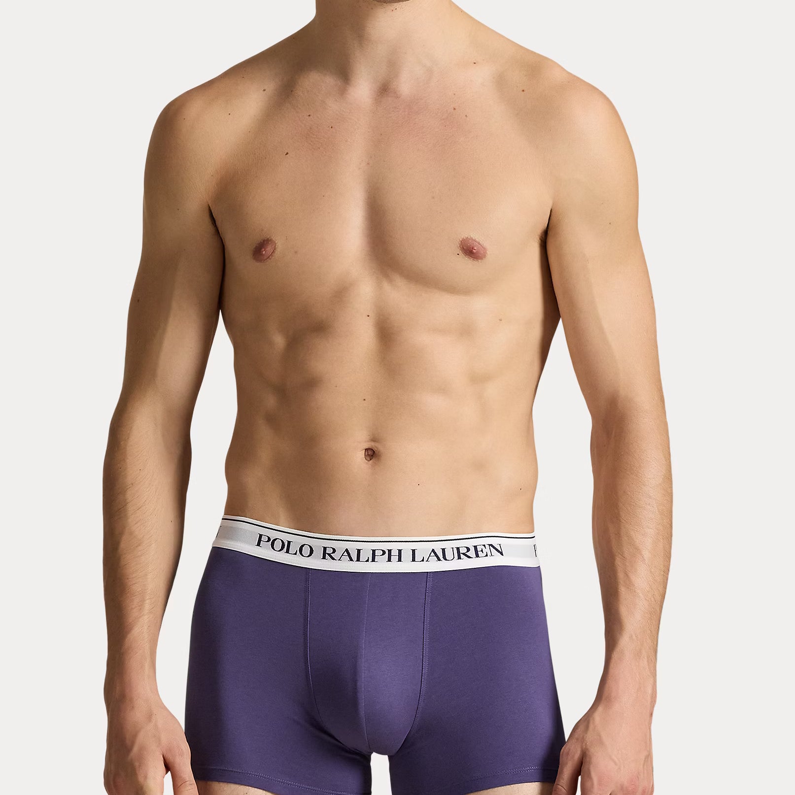 Polo Ralph Lauren Classic Stretch Cotton Trunks 3-Pack, Berry / Blue / Navy