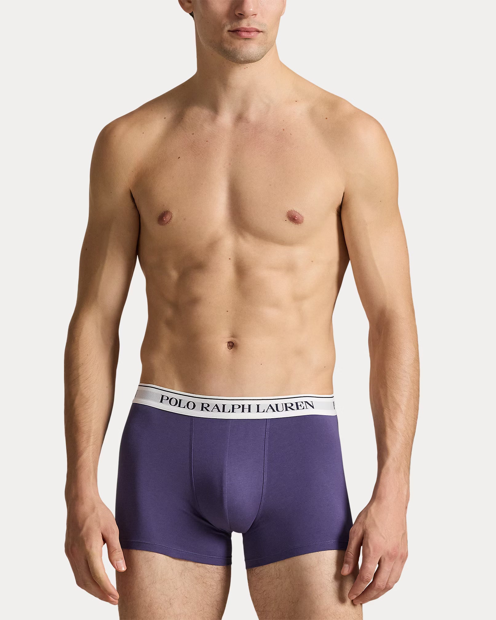 Polo Ralph Lauren Classic Stretch Cotton Trunks 3-Pack, Berry / Blue / Navy