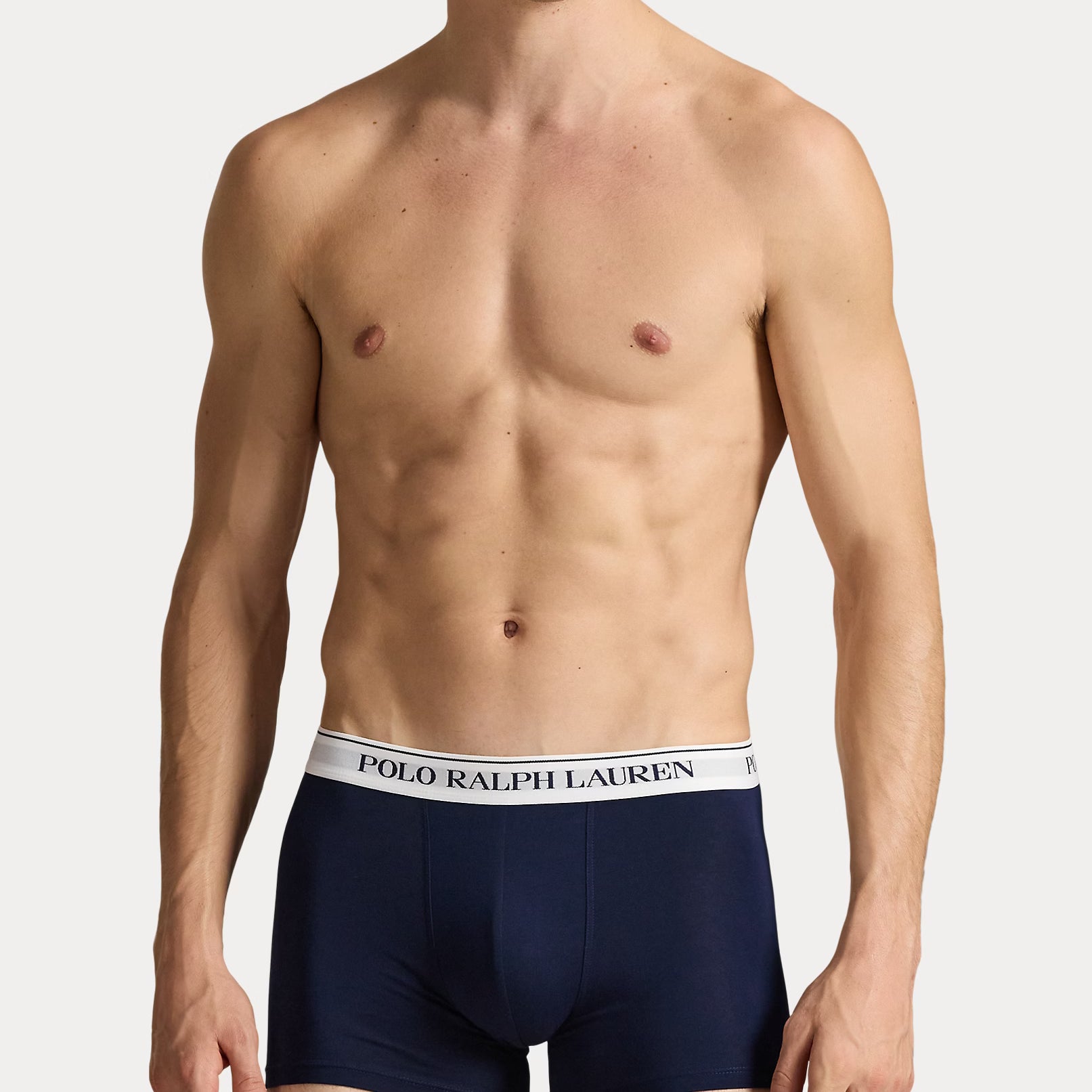 Polo Ralph Lauren Classic Stretch Cotton Trunks 3-Pack, Berry / Blue / Navy