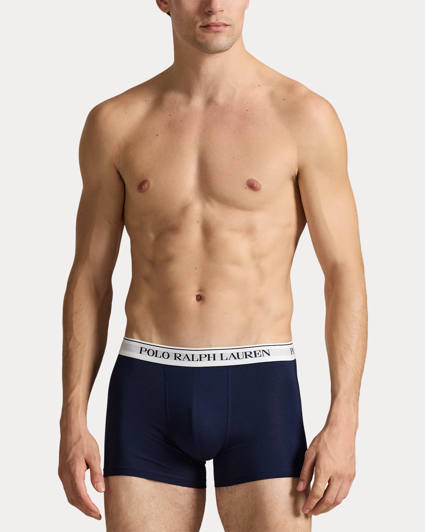 Polo Ralph Lauren Classic Stretch Cotton Trunks 3-Pack, Berry / Blue / Navy