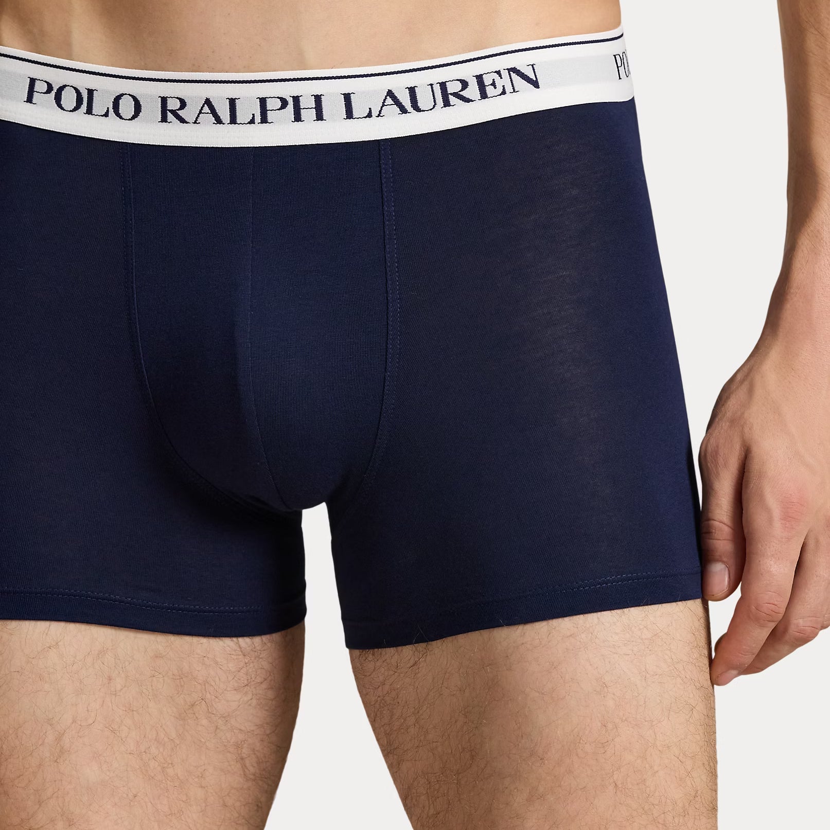 Polo Ralph Lauren Classic Stretch Cotton Trunks 3-Pack, Berry / Blue / Navy