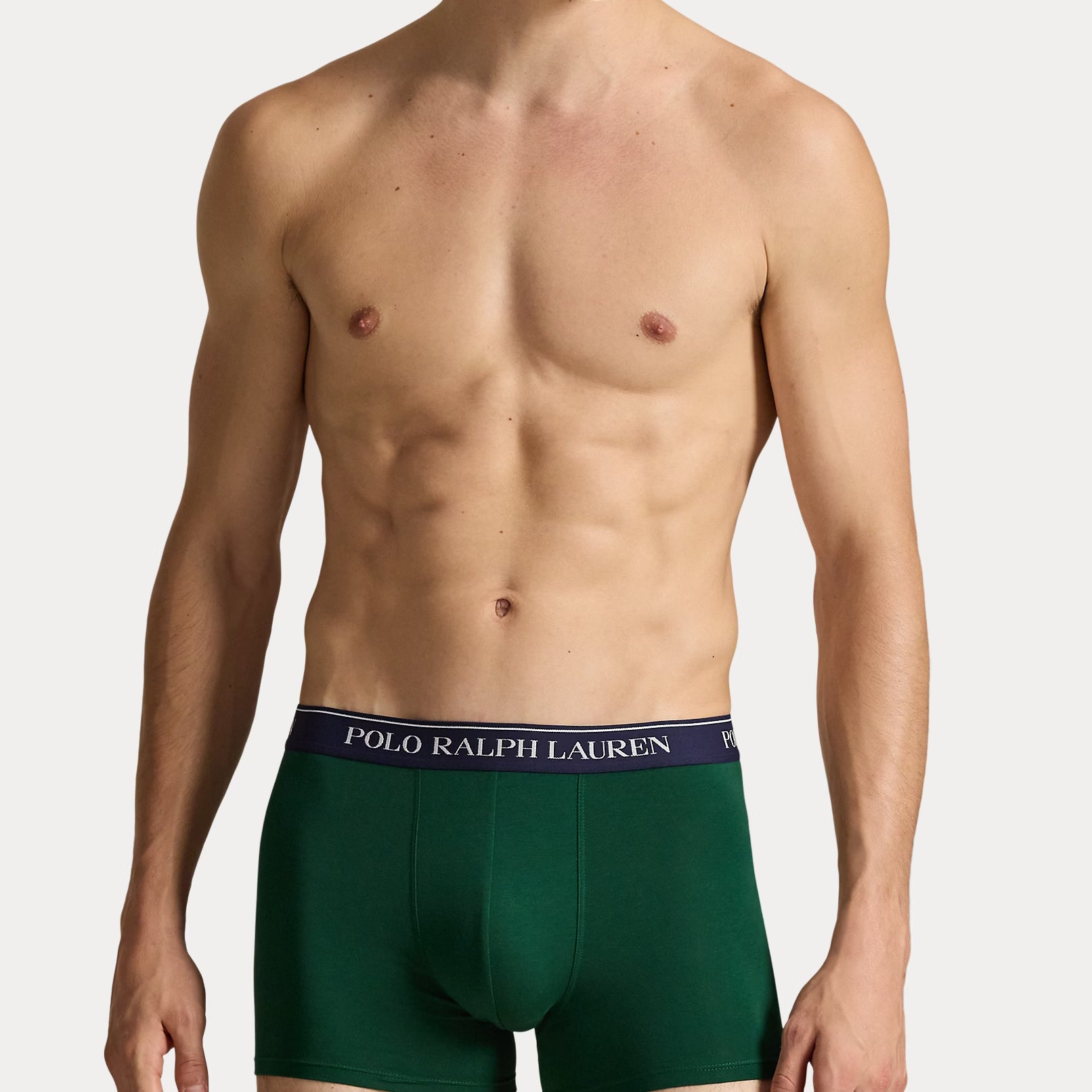 Polo Ralph Lauren Classic Stretch Cotton Trunks 3-Pack, Forest / Yellow / Navy
