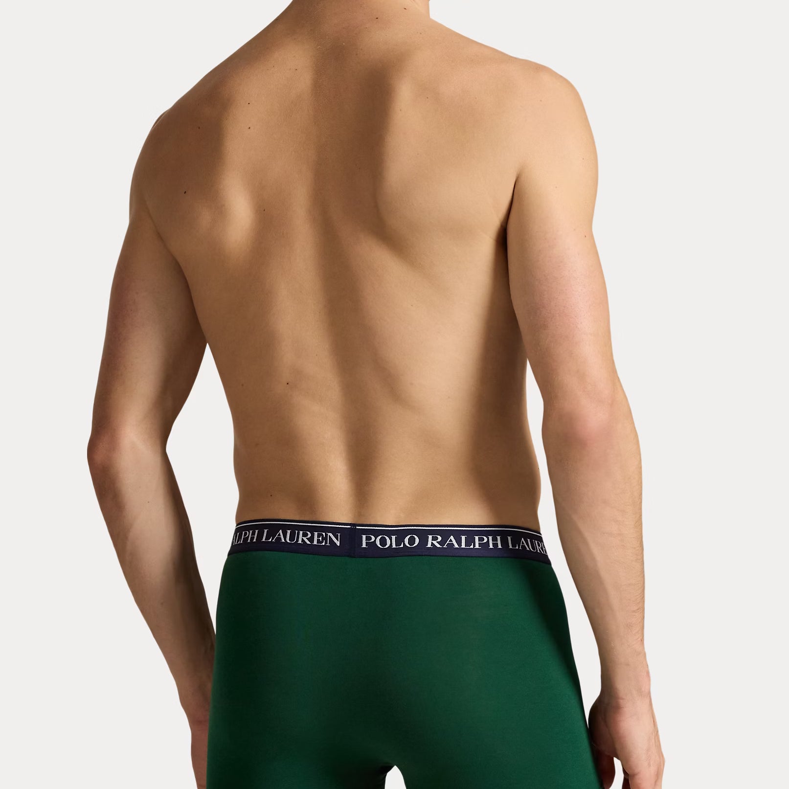 Polo Ralph Lauren Classic Stretch Cotton Trunks 3-Pack, Forest / Yellow / Navy