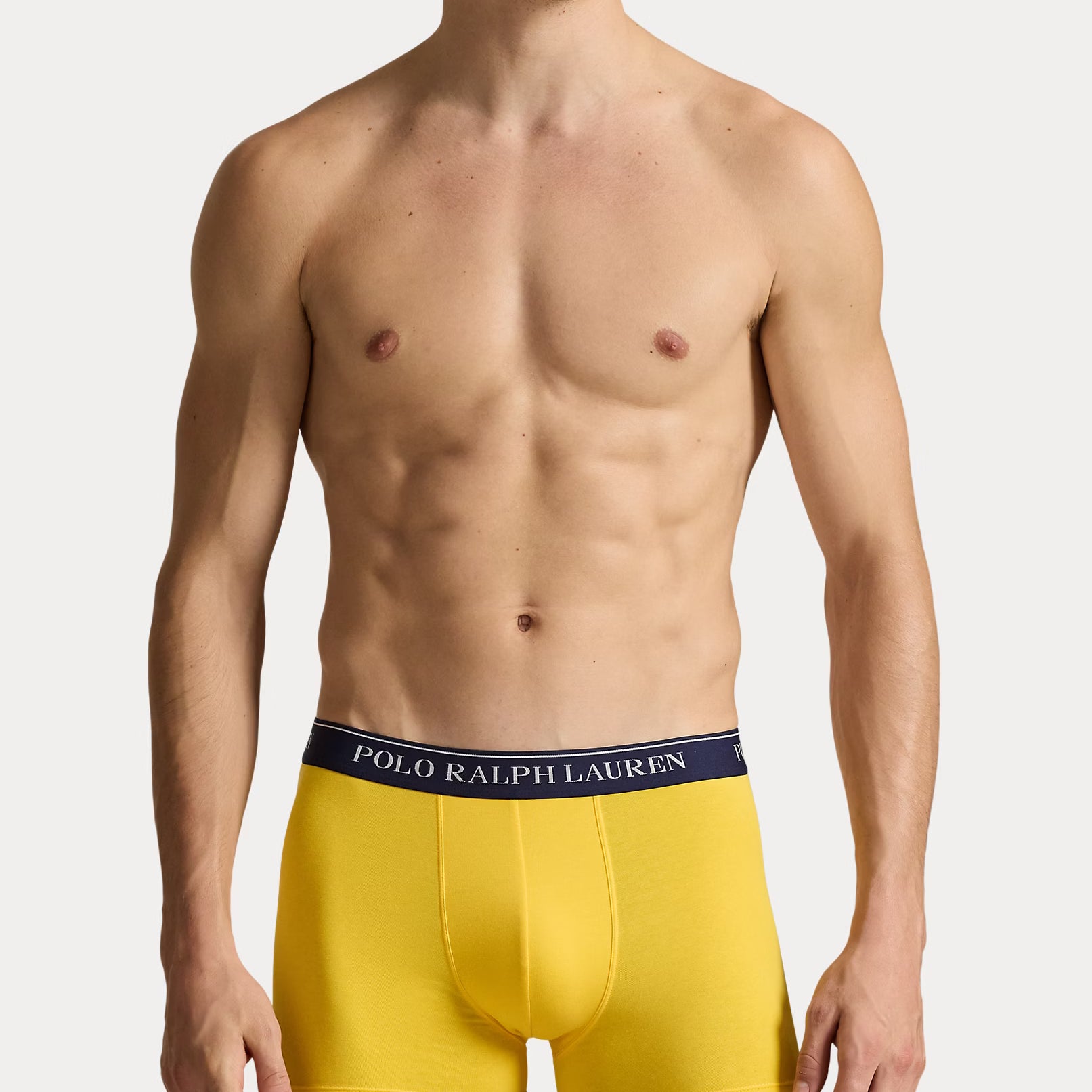 Polo Ralph Lauren Classic Stretch Cotton Trunks 3-Pack, Forest / Yellow / Navy